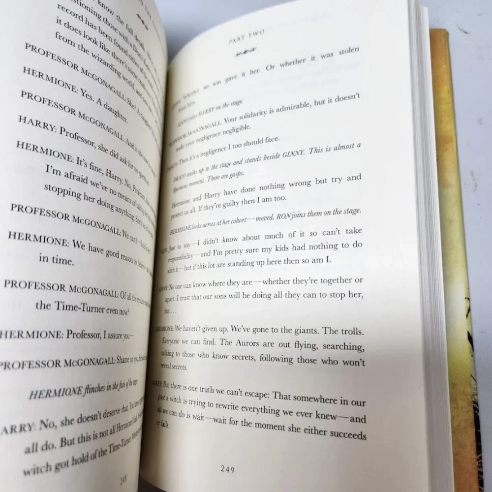 Harry Potter and the Cursed Child Parts 1 & 2 Book Special Rehearsal Edition Scr